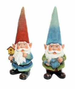 Alpine Tall Hat Garden Gnome Statue - GDS115ABB - Garden Accessories
