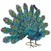 Alpine Metallic Feather-Spread Peacock Outdoor Décor JUM232 - Garden Accessories -Alpine Official Shop 07ba08177c1278d74a6dc9fa9dc688caf0bd54d3 JUM232