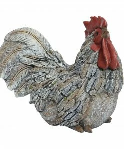 Alpine Garden Rooster Statue NZW246HH - Solar