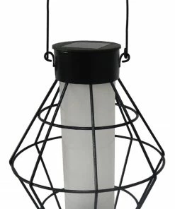 Assorted Alpine Solar Hexagon Lantern with LED String Lights SLL1636SLR-HH
