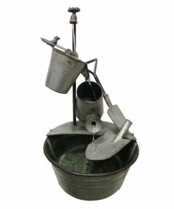 Alpine Metal Tiered Garden Tools Fountain YHL106 - Water Features