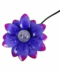 Alpine Solar Purple Flowers LED String Lights - SCC494SLR-PL - Lighting, Torches & Firepits