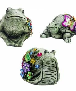 Alpine Stone Garden Gemstone Animal Statue - WQA1396AHH - Garden Accessories