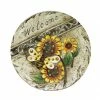 Alpine 11 inch Welcome Bee and Sunflower Stepping Stone WGG186BB - Garden Accessories