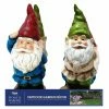 Alpine Assorted Standing and Saluting Gnome Statue GXT903ABB - Garden Accessories