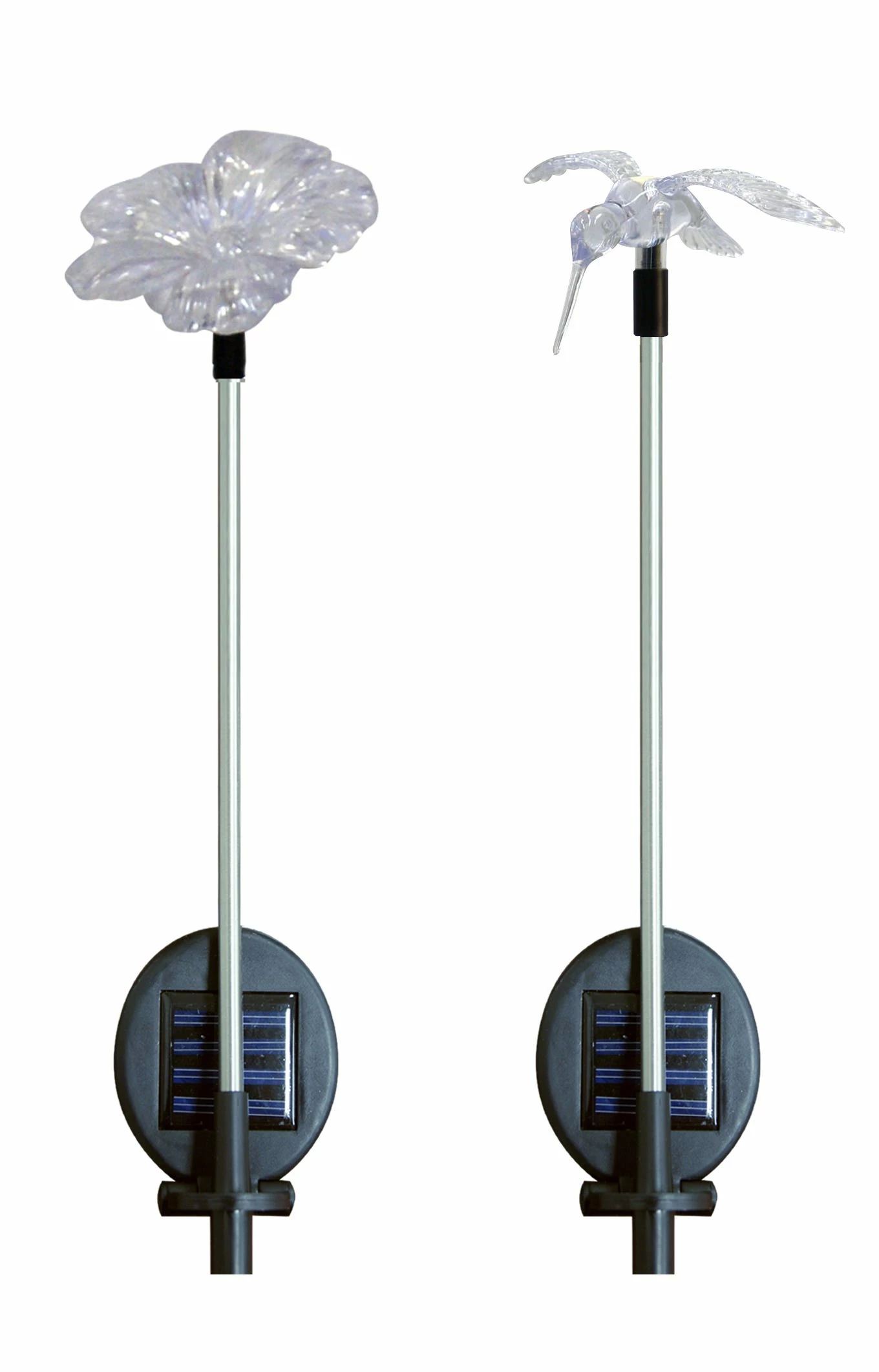Alpine Assorted Solar Flower and Hummingbird Stake SLC103ABB 3 Alpine Assorted Solar Flower and Hummingbird Stake SLC103ABB