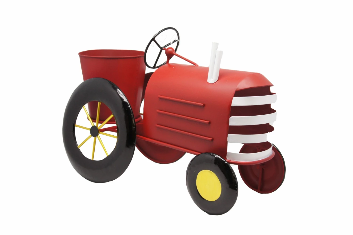 Alpine Metal Red Tractor Planter - LYT272RD - Decorative Planters 3 Alpine Metal Red Tractor Planter - LYT272RD - Decorative Planters