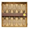 Alpine Faceted Clear Decorative String with 10 LED Bulb EUT100CL-10 - Solar