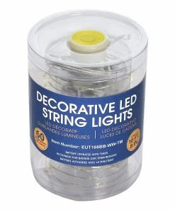 Alpine 60 Silver Copper String Lights EUT166BB-WW-TM - Garden Accessories