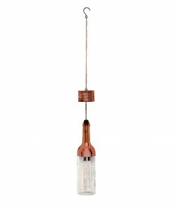 Assorted Alpine Solar Bronze Hanging Bottle Lantern with 24 LED Lights QTT426SLR-BZ