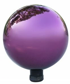 Alpine Electric Purple Glass Gazing Globe GLB292PL - Solar