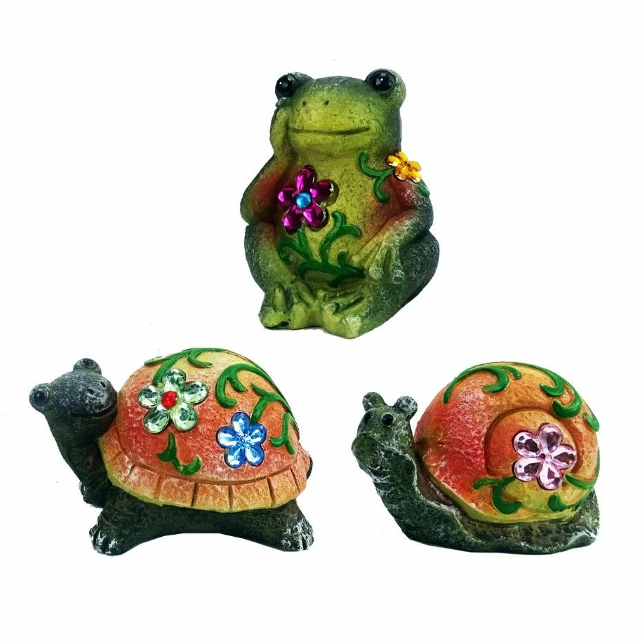 Alpine Smiling Green Backyard Animal Statue -Assorted WQA1390ABB - Garden Accessories 3 Alpine Smiling Green Backyard Animal Statue -Assorted WQA1390ABB - Garden Accessories