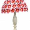 Assorted Alpine Solar Hydrangea Flower Lamp QLP978SLR-RD