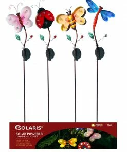 Alpine Assorted Solar Insect Garden Stakes LJJ412A - Bird Houses