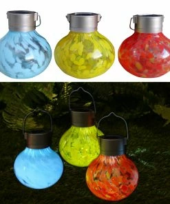 Alpine Assorted Solar Tea Light Lantern STR150ABB
