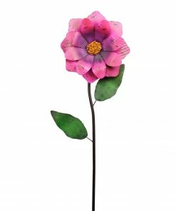 Alpine Spring Festive Blooming Metallic Daisy Garden Stake JUM250 - Garden Accessories