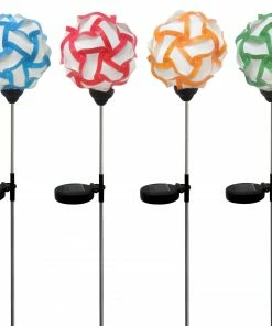 Alpine Assorted Solar Abstract Garden Stakes RGG108ABB