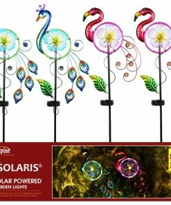 Alpine Assorted Solar Flamingo and Peacock Metal Stake RGG302A - Garden Accessories -Alpine Official Shop 4d45d2c132335f9e8e5a6edb91e55d310654e31f 13173698 13173698 image rgg302a tray scaled