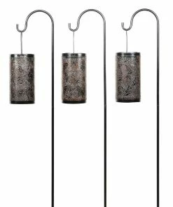 Alpine Solar Bronze Laser Cut Lantern - SLL2122A - Garden Accessories