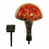 Assorted Alpine Solar Glass Mushroom with 20 LED Lights EGG158SLR - Garden Accessories