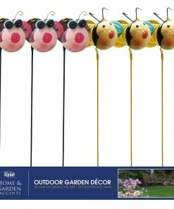 Alpine Assorted Metal Insect Spring Garden Stakes QEL140A - Solar