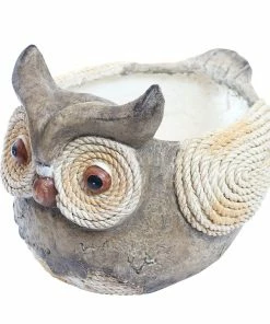 Alpine Owl Rope Planter WAZ116 - Decorative Planters