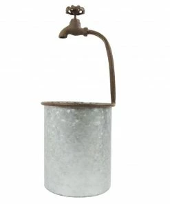 Alpine Faucet Flower Pot - JUM266 - Decorative Planters