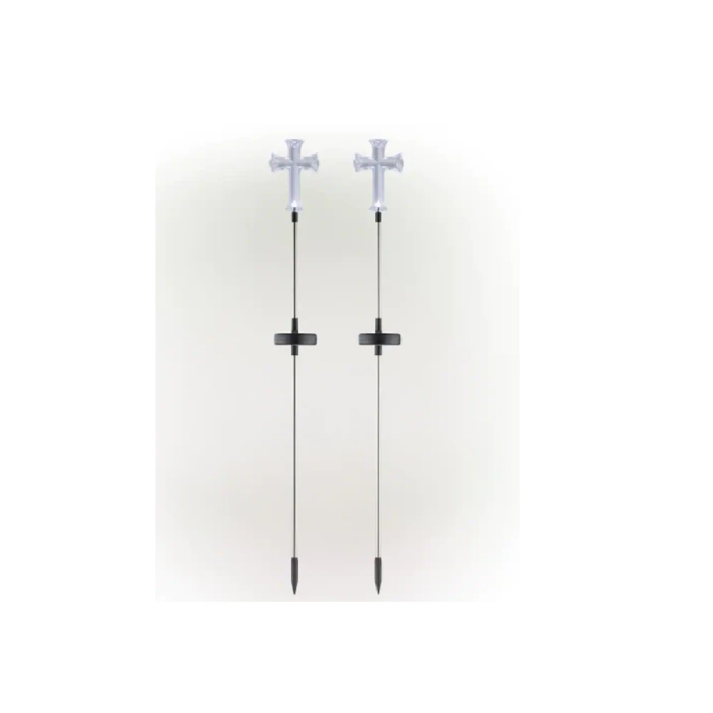 Alpine 16in Solar Pathway Lantern Garden Stake with LED Light, Set of 4 - SCC338SLR-4 - Outdoor Lights 1 Alpine 16in Solar Pathway Lantern Garden Stake with LED Light, Set of 4 - SCC338SLR-4 - Outdoor Lights