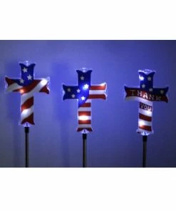 Alpine Patriotic Solar Patriotic Cross Garden Stake - RGG452A - Garden Accessories -Alpine Official Shop 72dfe5ea3c7bfdae7a57f08f54fee84f219c8fce 1317150193 2