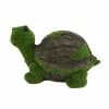 Alpine Flocked Green Turtle Statue with Chipped Shell - HEH428 - Garden Accessories