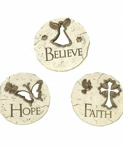 Alpine Assorted Angel Stepping Stone WQA884ABB - Garden Accessories