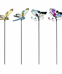 Alpine Colorful Insect Garden Stake - LJJ1105ABB - Garden Accessories