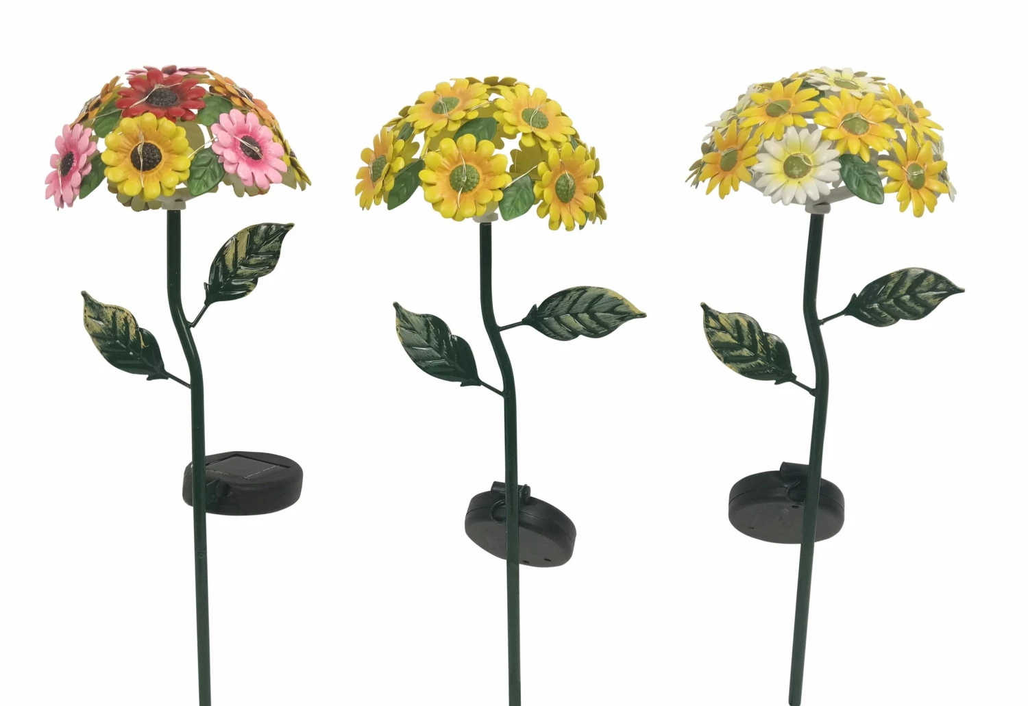 Assorted Alpine Solar Daisy Bouquet Stakes with LED Lights QLP1120ABB-S-TM - Garden Accessories 3 Assorted Alpine Solar Daisy Bouquet Stakes with LED Lights QLP1120ABB-S-TM - Garden Accessories