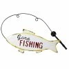 Alpine Gone Fishing Wall Décor - YHL308HH - Garden Accessories