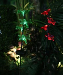 Alpine Assorted Solar Mini Four Garden Icons Stakes QLP794ABB-TM