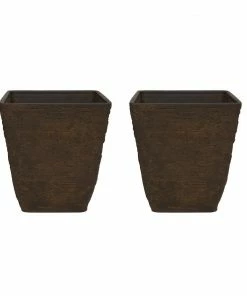 Alpine 3-Tier Rustic Metal Tub Planter Fountain - YHL684 - Decorative Planters