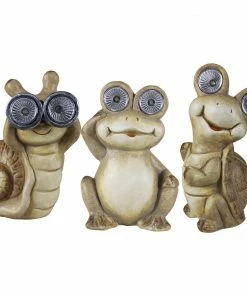 Alpine Solar Assorted Animal Statues - QWR930AHH-SLR - Garden Accessories