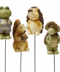 Alpine Assorted Garden Animal Stakes QWR280ABB - Garden Accessories
