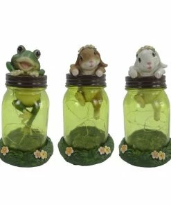 Alpine Backyard Animal LED Light Jar - LCE218ABB - Garden Accessories