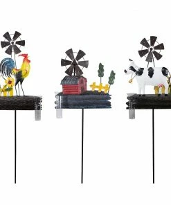 Alpine Country Farm Life Metal Stake - JUM382A - Garden Accessories