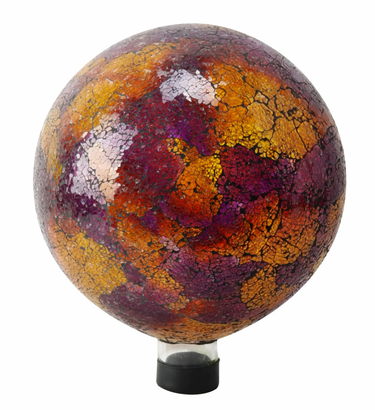 Alpine Pink Yellow and Purple Crackled Mosaic Gazing Globe GRS260 - Garden Accessories 3 Alpine Pink Yellow and Purple Crackled Mosaic Gazing Globe GRS260 - Garden Accessories