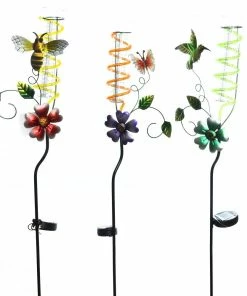 Alpine Solar Insect Rain Gauge Stake - RGG155A - Garden Accessories