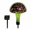 Assorted Alpine Solar Glass Mushroom with 20 LED Lights EGG156SLR - Garden Accessories