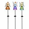 Alpine Assorted Solar Vibrant Fairy Stakes with LED Lights LJJ954A - Garden Accessories