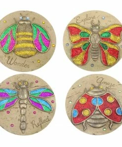 Alpine 10" Colorful Insect Stepping Stone - KGD280ABB - Garden Accessories