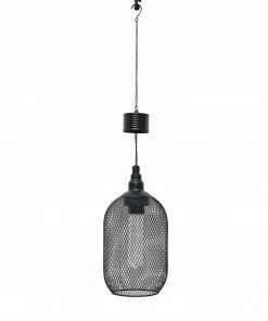 Assorted Alpine Solar Hanging Mesh Lantern with 24 LED Lights QTT391SLR-TM