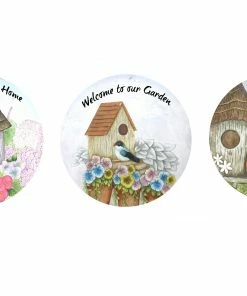 Alpine Assorted 11 inch Bird Stepping Stones WQA594ABB - Garden Accessories