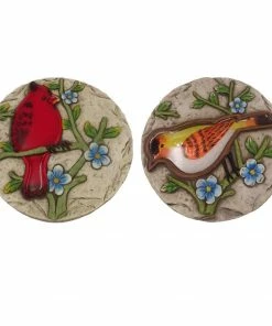 Alpine Bird on a Branch Stepping Stones - WQA1450ABB - Garden Accessories