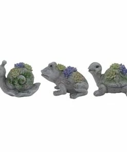 Alpine Succulent Garden Animal Statue - Assorted QWR1042ABB - Garden Accessories