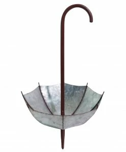 Alpine Rustic Inverted Decoratable Outdoor Umbrella Garden Stake JUM244HH-S - Garden Accessories